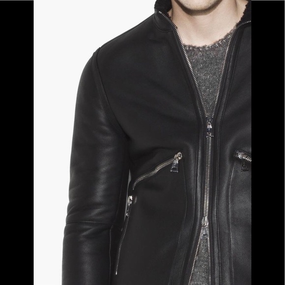 john varvatos shearling jacket